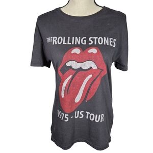 The Rolling Stones (Vintage Inspired) 75-US Tour, Black, Medium